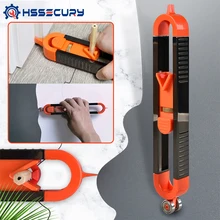 

Profile Scribing Ruler Contour Gauge with Lock Adjustable Locking Precise Woodworking Measuring Gauge Versatile Measurement Tool