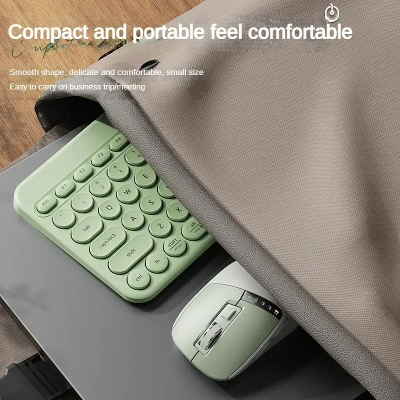 EWEADN Q2 2.4G Wireless Bluetooth Dual-mode Mouse 1600PDI Rechargeable Silent Mouse With Display For Laptop Office Home