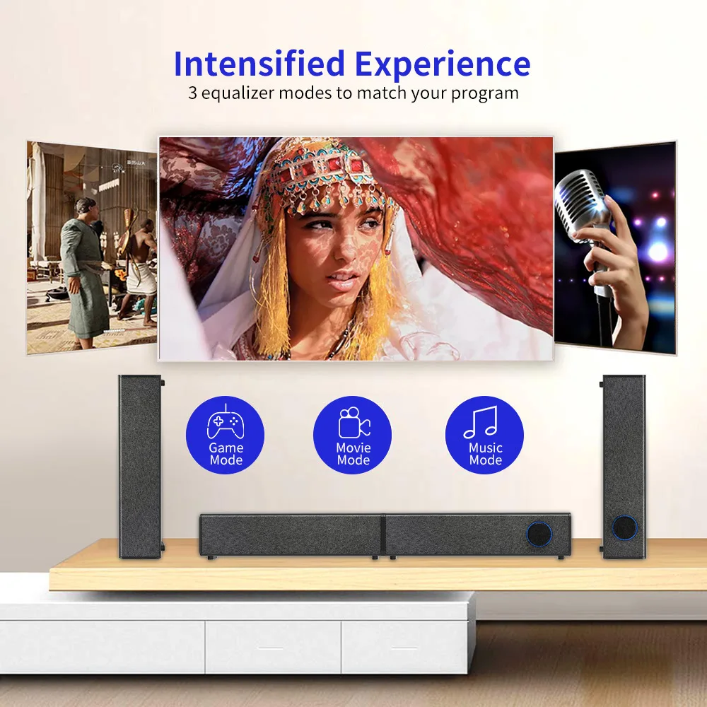 

S12 Portable Detachable Sound Column Wireless Home Theater Separable TV Soundbar Bluetooth Speakers HIFI Caixa De Som AUX/TWS