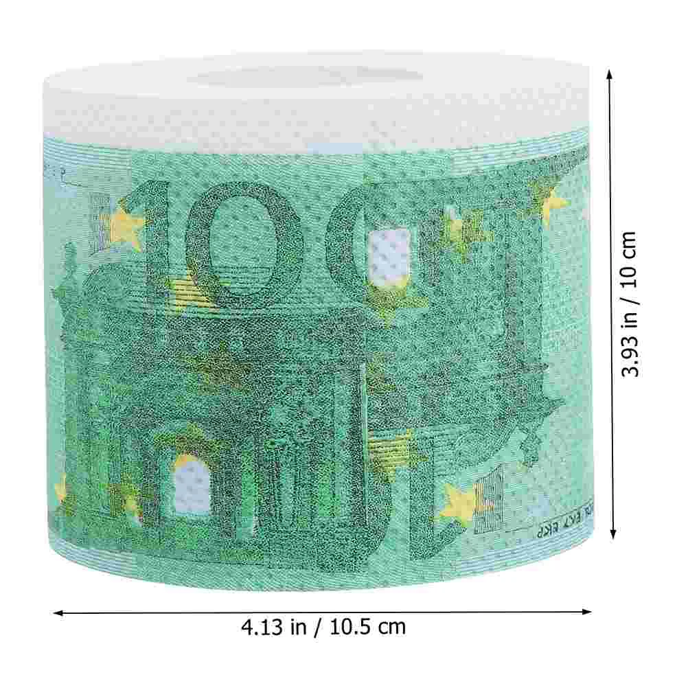 2 Rolls Toilet Paper Absorbent Napkin for Home Camping No Pigment Tissue Printed Napkins