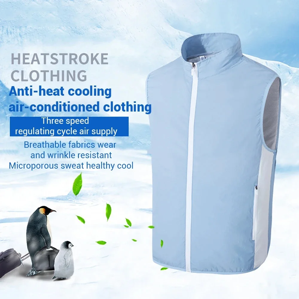 Cooling Fan Clothes for Summer Portable Air Conditioning Vest - Main Image