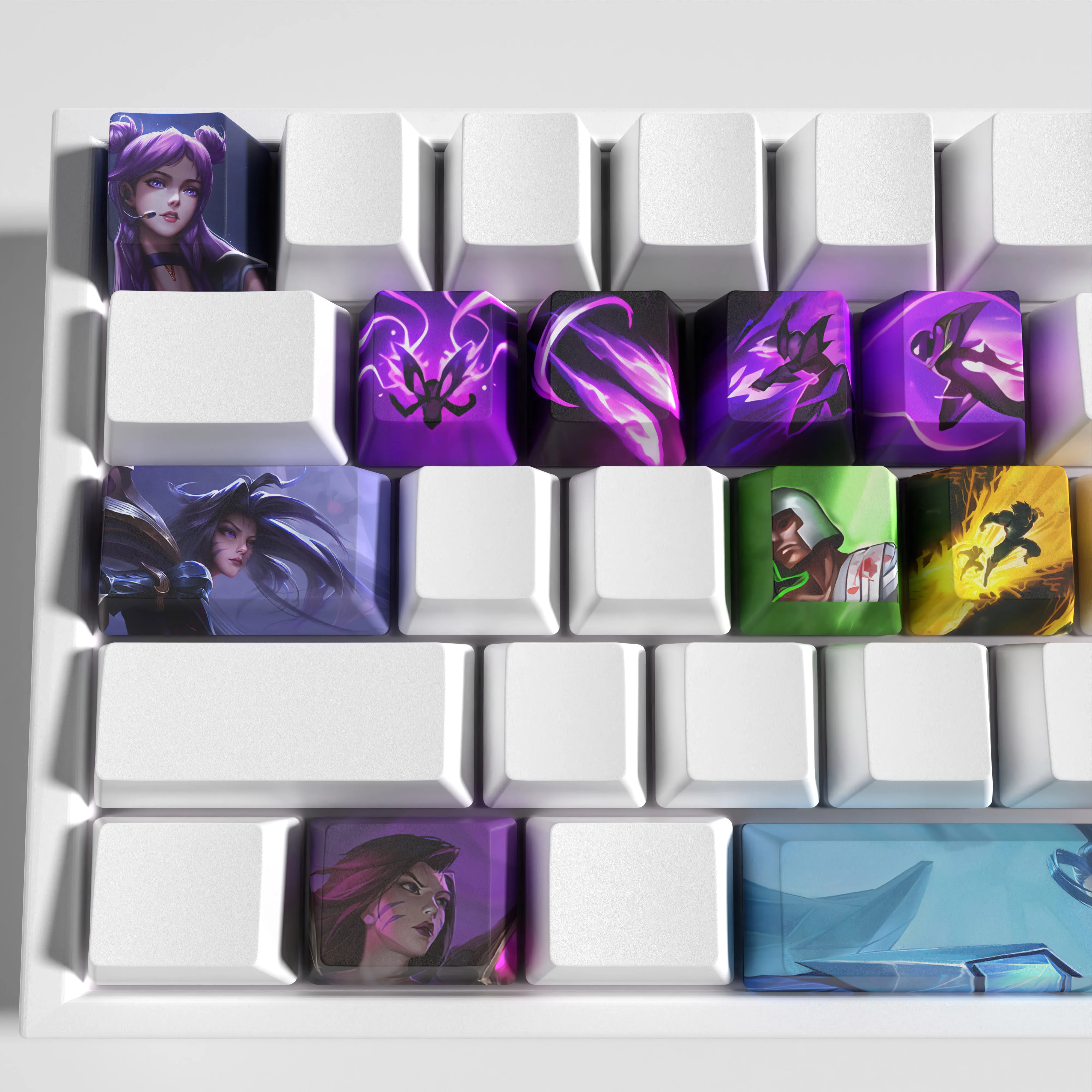 Liga Kaisa de Lendas Jogo Keycaps Perfil Oem 12 Chaves Pbt Sub Corante Oem - Imagem 4