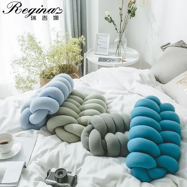 REGINA Home Decor letto divano cuscino Nordic 8cm tubo senza cuciture  treccia ufficio pisolino poggiapiedi auto