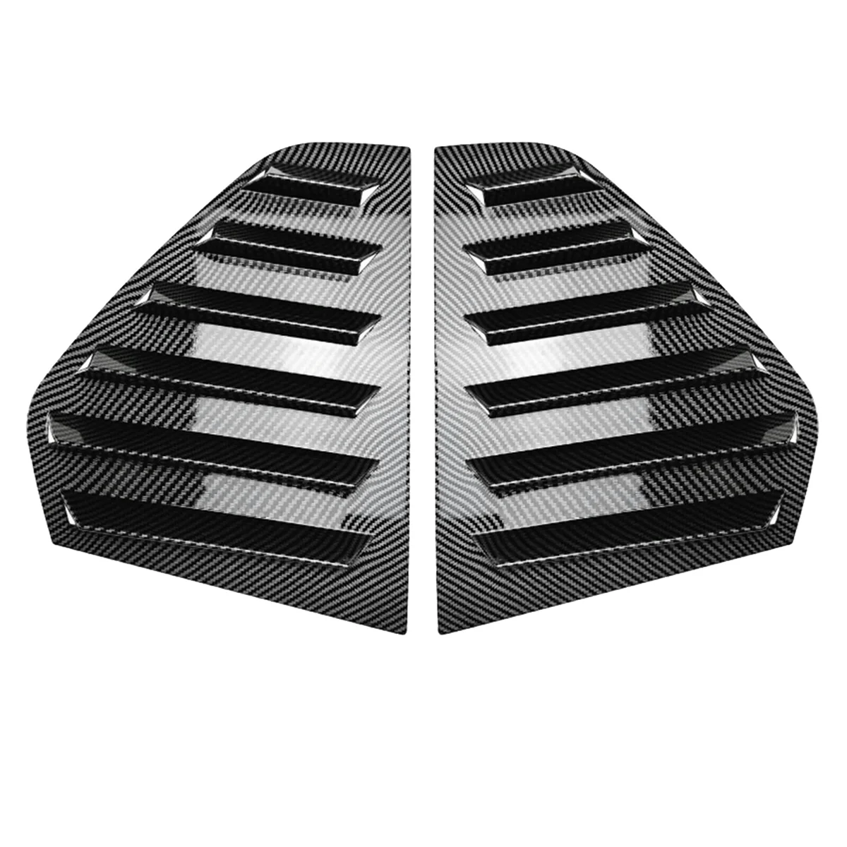 

Цветная задняя боковая Решетка Окна Жалюзи из углеродного волокна обшивка затвора для Volkswagen Golf MK8 2020-2023