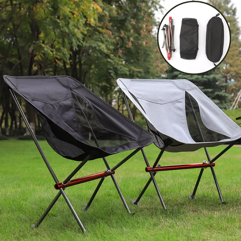 Travel Folding Chair Detachable Portable Moon Chair Outdoor Camping Fishing  Chair Beach Hiking Picnic Seat Camping chair - AliExpress