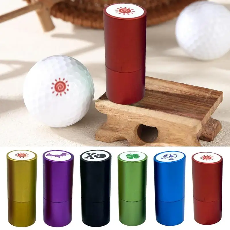 Golf Ball Stamper Stamp Marker Impression Seal Quick-dry Plastic Multicolors Golf Accessories Symbol For Golfer Gift