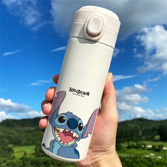 Disney Stitch borraccia sportiva con cannuccia Anime bottiglie d'acqua  portatili Fitness Bike Cup Summer Outdoor Cold Water Jug 400ML - AliExpress