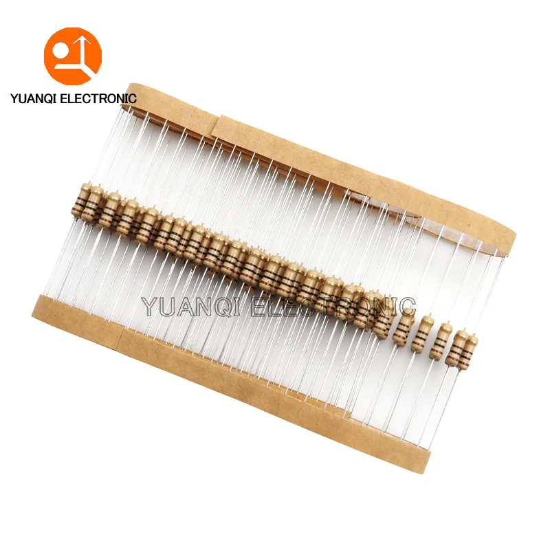 Carbon Film Resistor 100pcs 1/2W Carbon Film Resistor 5% 0R-10M 10R 100R 240R 470R 1K 4.7K 6.8K 7.5K 10K 15K 47K 100K 1M 10 12 100 430 470 ohm 0.5W