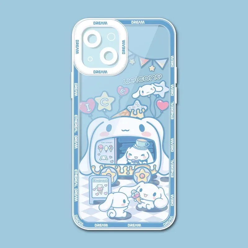 Adorable Cinnamorol Starry Night Silicone Phone Case