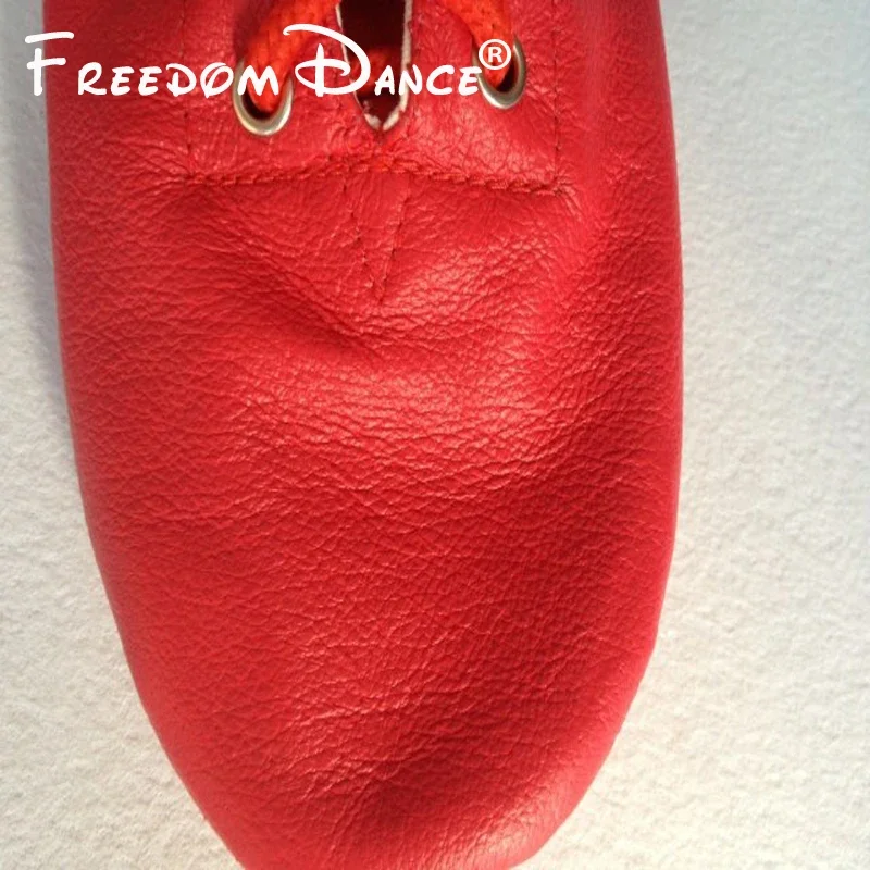 Natural Leather Lacing Jazz Dance Boot Stage Dancing Shoes Practice Sneakers For Girls And Women Wholesale 4