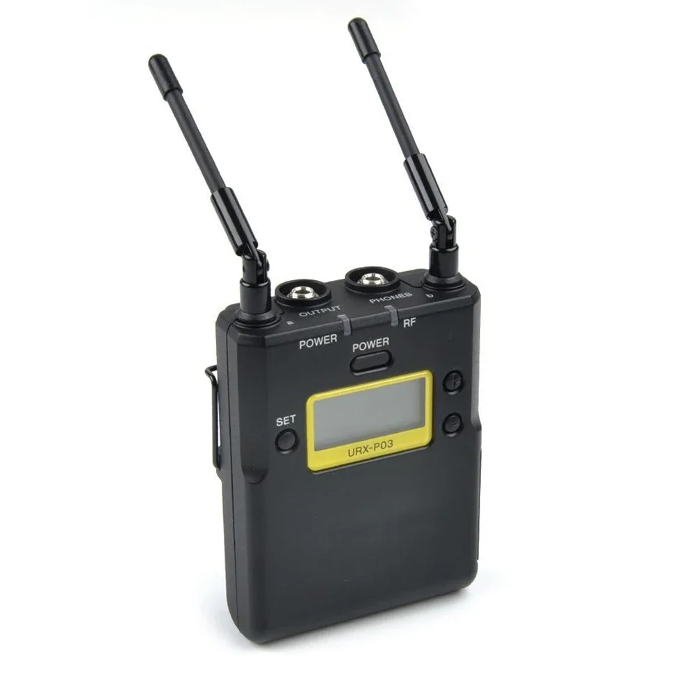 UWP-D11 DV 카메라 인터뷰 디지털 무선 라발리에 마이크 패키지, 612-641MHz UTX-B03 바디팩 송신기 URX-P03 리시버