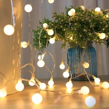 

LED Christmas Lights Globe String Lights Battery Power Indoor Outdoor Waterproof Fairy Light for Bedroom Home Wall Garden Decor