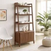 33" Bookshelf Display Case in Walnut  book shelf furniture  bookshelves  book storage 1