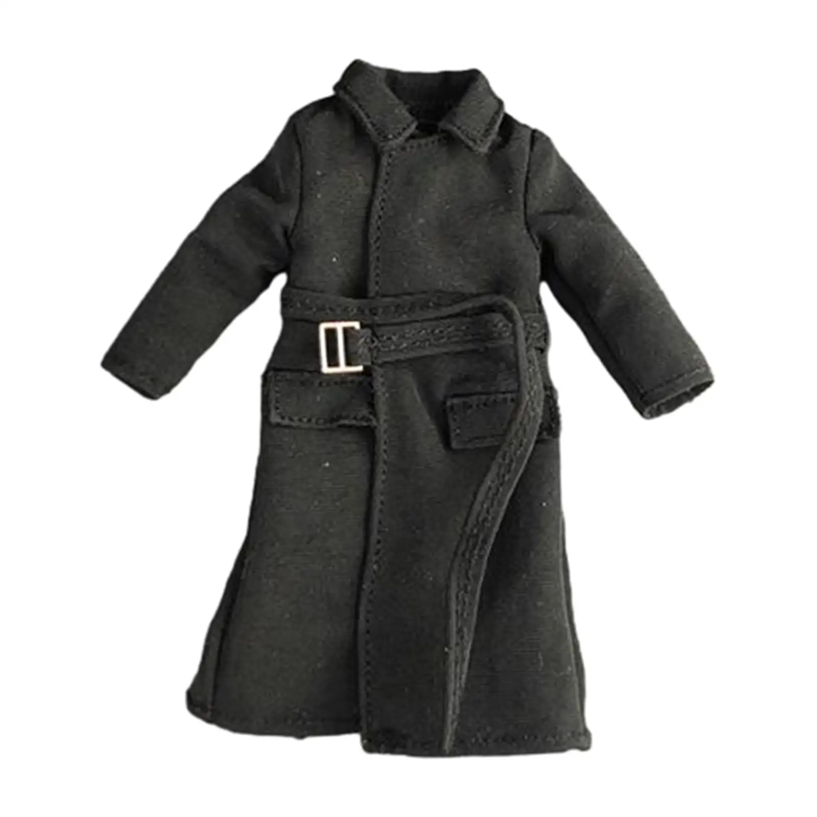 

1/18 Male Figure Long Windbreaker Cosplay Model Kids Adults Gifts Handmade Miniature Stylish 3.75" Soldier Costume Soft Outfits