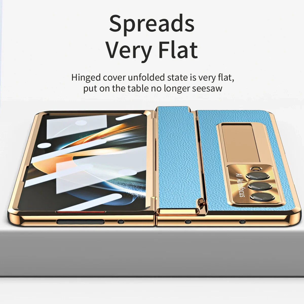 Plating Hard For Samsung Galaxy Z Fold 4 Fold 3 5G Galaxy Z Fold 5 Case Glass Film Screen Hinge Protection ZFold4 Cover