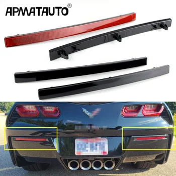 2PCS Corvette C7 Rear Bumper Reflectors Red (2014–2019) 1