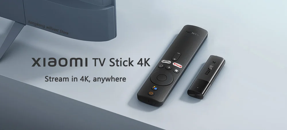 Newest Xiaomi Mi TV Stick 4K Android TV 11 HDR Quad Core 2GB+8GB Bluetooth 5.0 Wifi Netflix Google Assistant Global Version new tv sticks