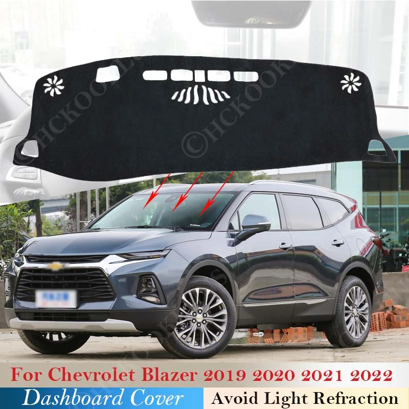 

Коврик для приборной панели 2019 2020, для шеврале Блейзер, 2021, козырёк от солнца, автомобильные аксессуары