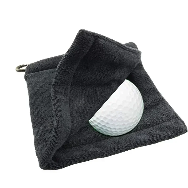 1PC Golf Ball Cleaning Towel Club Towel Outdoor Hook Towel Microfiber Velvet Outdoor Convenient Hhanging Waist Sports Club Cloth 6