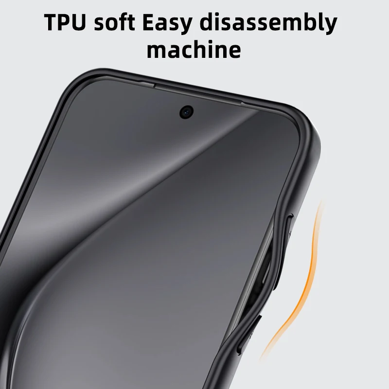ELVEV Magnetic Crystal Matte Translucent Anti-Fingerprint Phone Case