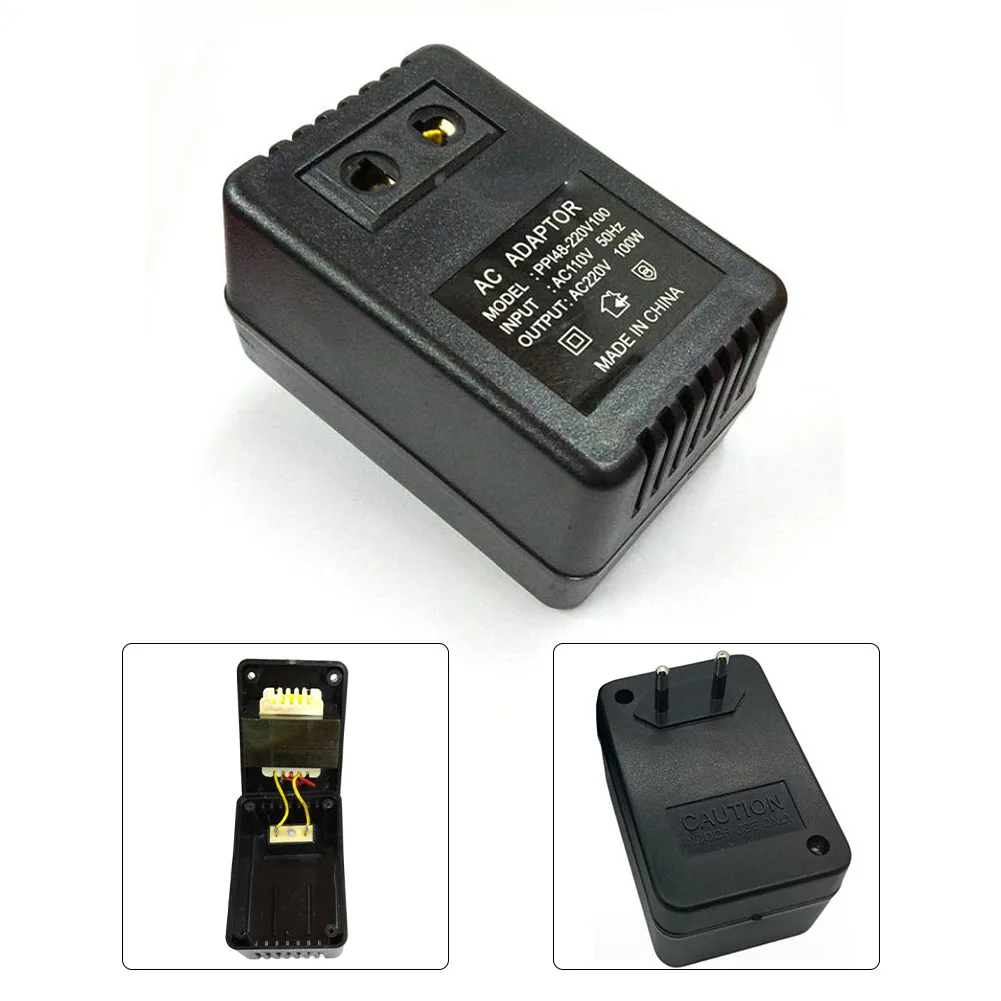 Voltage Converter 220V To 110V 1pc EU Plug 50/100W