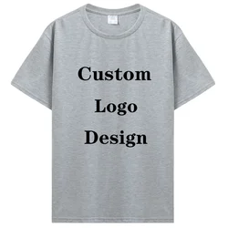 Personalized Men's Cotton T - Shirt with Custom Design - S (Sport grey)