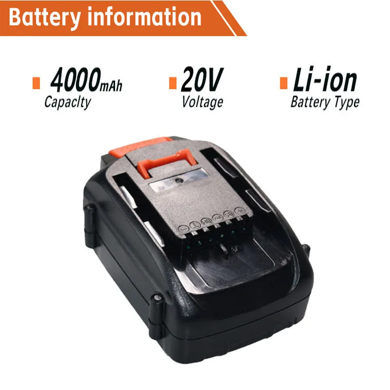

100% New brand New Replaceable 20V 4000mAh lithium-ion battery tool battery