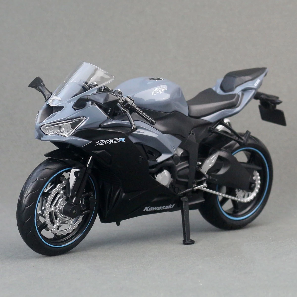 1:12 Kawasaki Ninja ZX6R ZX-6R Motosiklet Modeli Oyuncak Araç