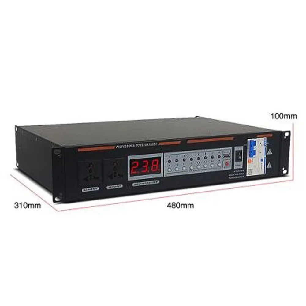 GAX-1602 전문 무대 성능 DJ 사운드 시스템 전압 조정기용 18채널 전원 시퀀스 컨트롤러