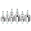 CR-V Socket Adapter Ratchet Wrench Adapter 1/2 Big Fly Turn 3/8 Medium Fly Turn 1/4 Small Fly CR-V Chrome Vanadium Steel 2
