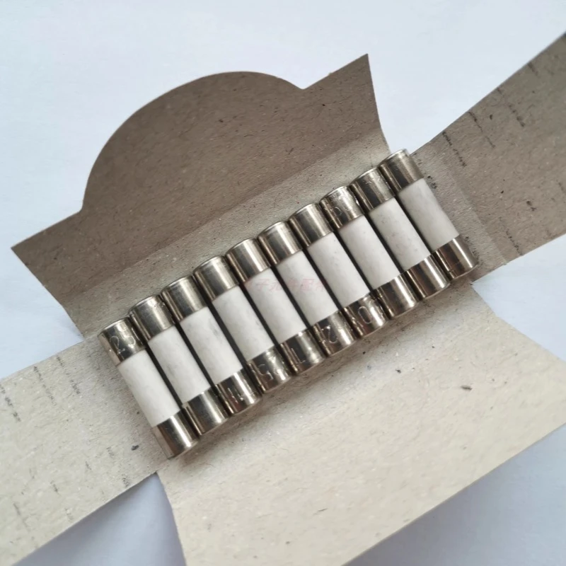 Original ceramic fuse 5x20 with sand, slow speed T1H250V ceramic tube with arc extinguishing sand