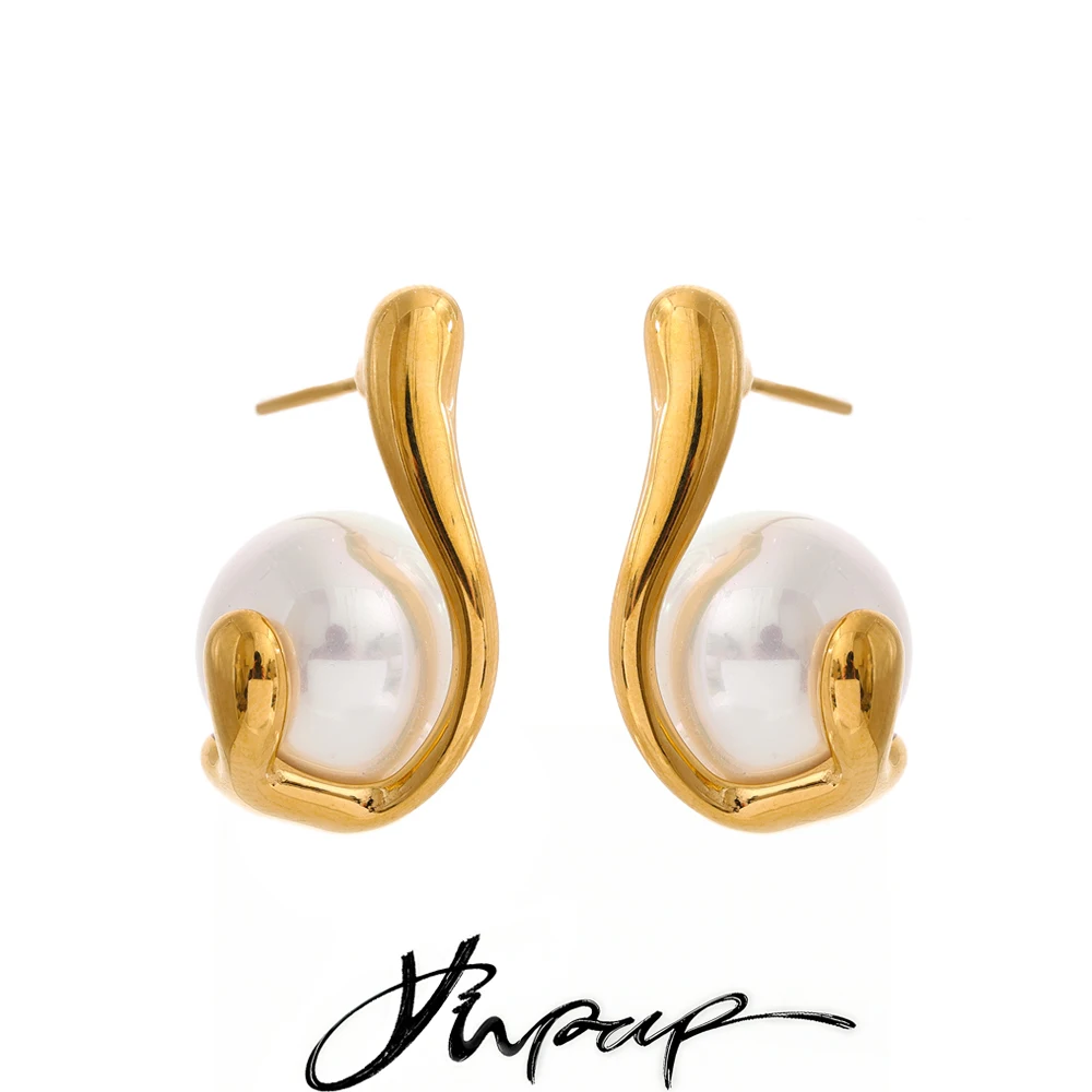 Yhpup Women Geometric Stud Earrings