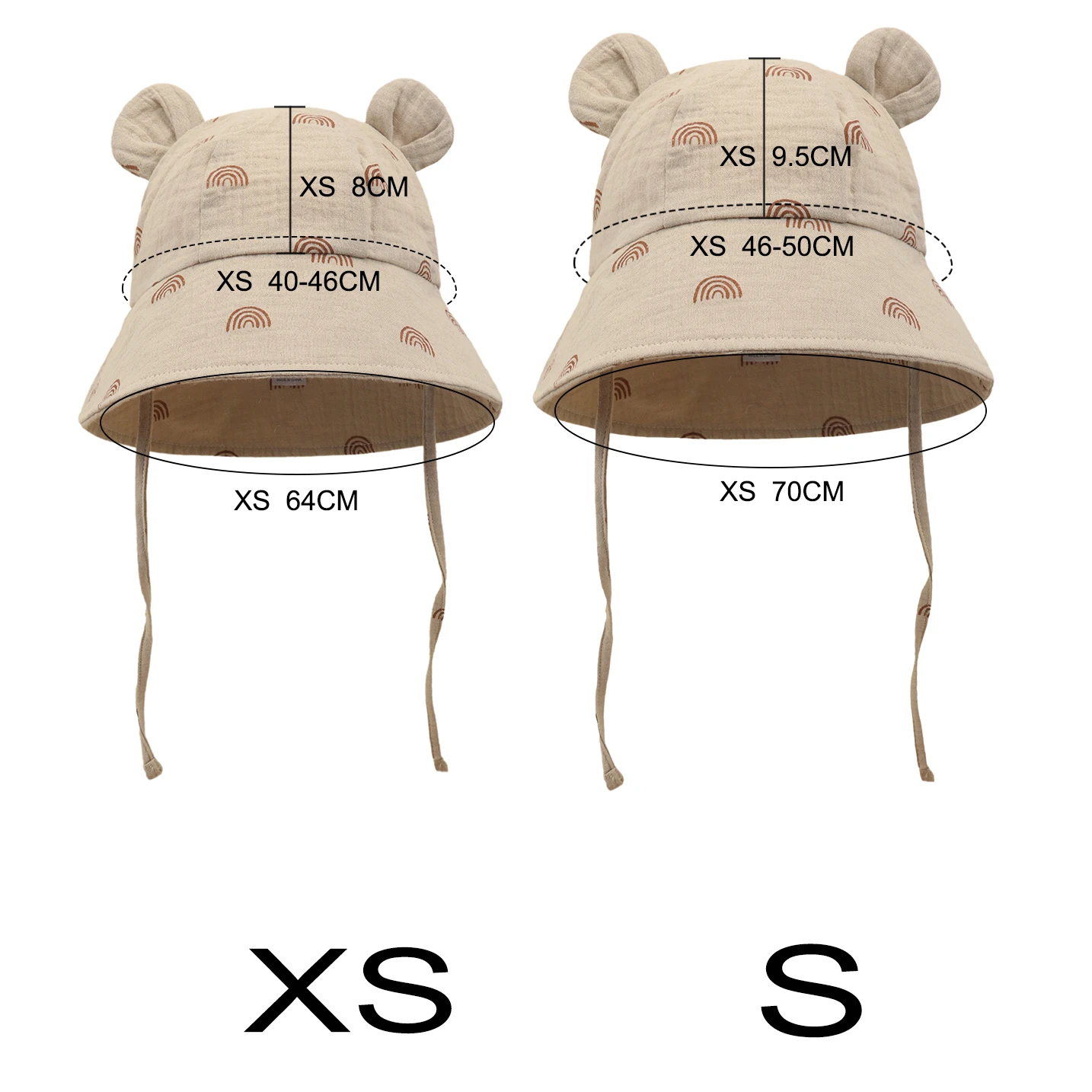 Sun Hat Bucket Hat Baby Summer Sun Hat Bucket Hats For Girls Pure Cotton Beach Toddler Outdoor 0-48M