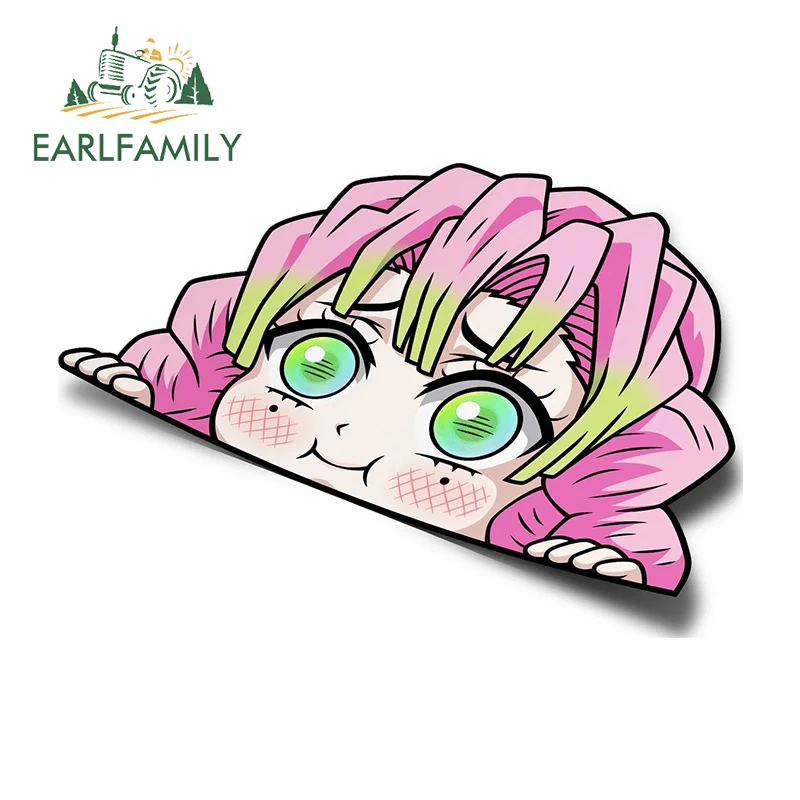 Earlfamily 13Cm X 9Cm Per Mitsuri Peeker Adesivi Per Auto Laptop Anime Windows Trunk Caravan Accessori Per Auto Decalcomania Graffiti Vinile
