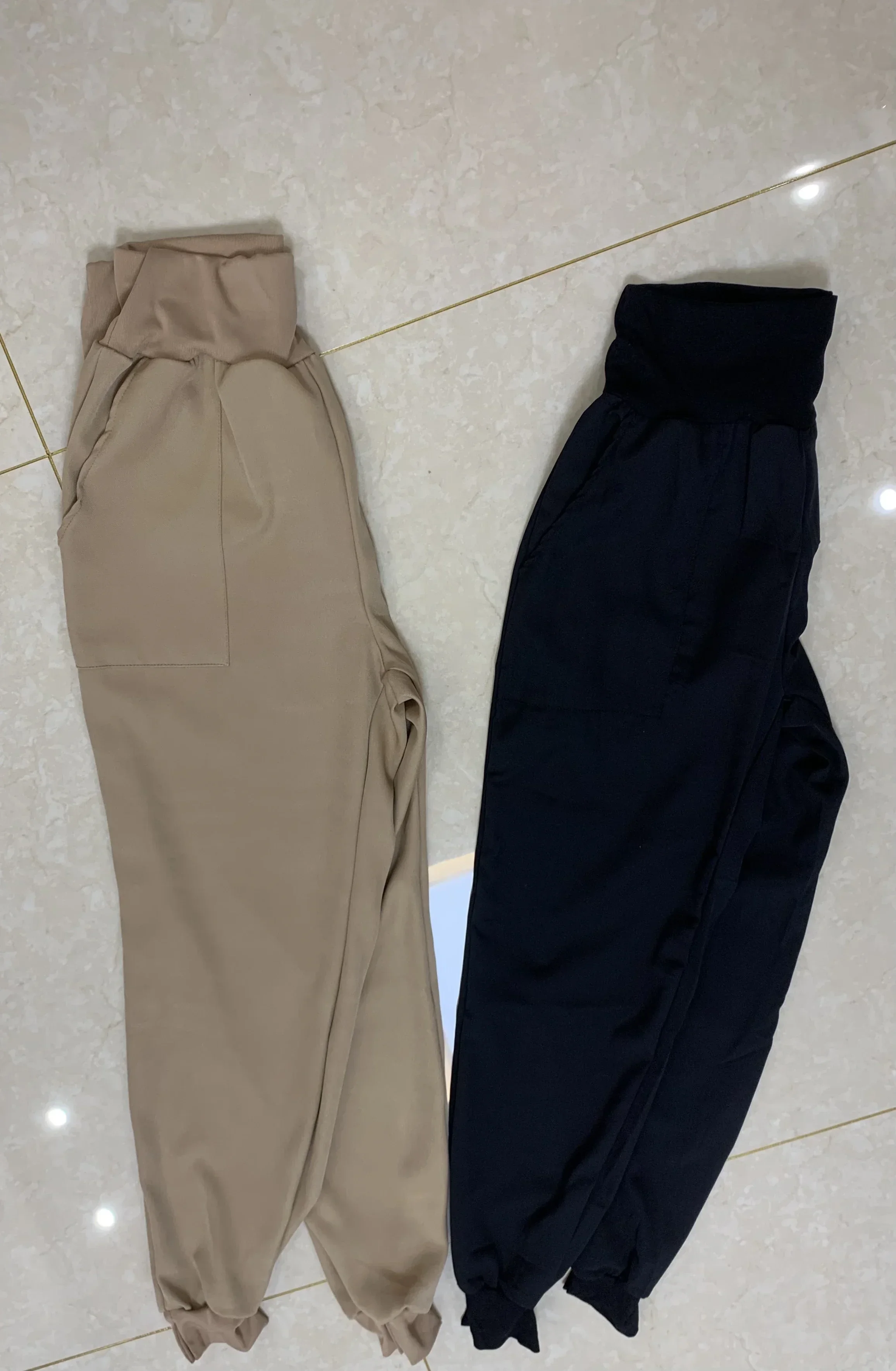 Women's Pocket Cargo Capri Pant Paper Bag High Waist Cropped Pant Trousers  Casual Trouser Jogging Pants