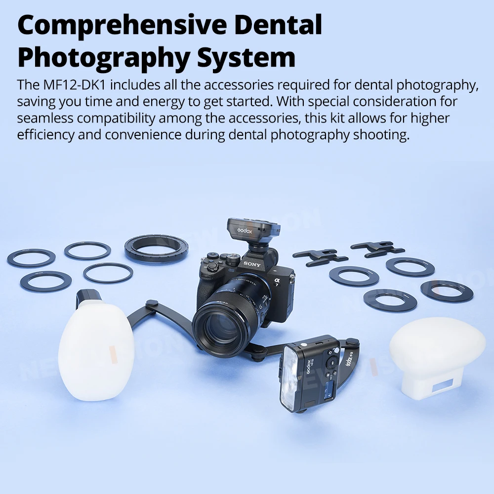 Godox MF12-DK1 MF12 Dental Flash System TTL Flash 2.4 GHz Wireless Control Speedlight For Sony A6400、A74、A7R5andZV-E10