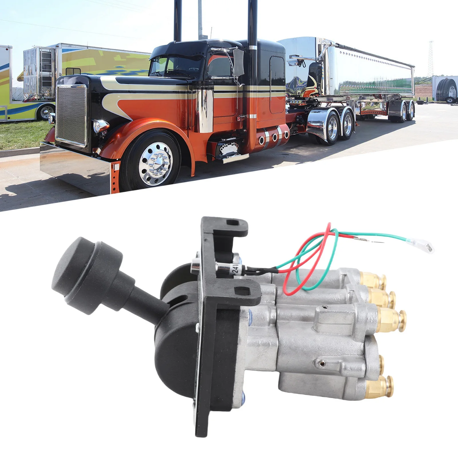 Dual Valve PTO  Copper  Efficient Power Take Off Hoist Air Shift Control Valve AV295 for Dump Truck Tipper