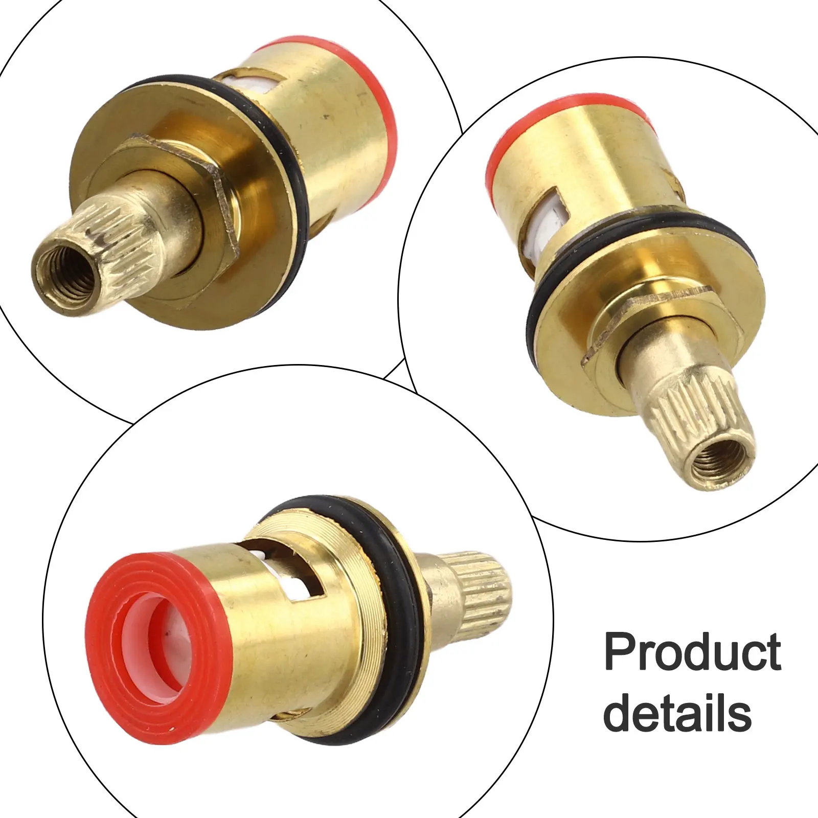 1/2inch Universal Replacement Tap Valves Brass Ceramic Disc Cartridge Inner Faucet Valve For Bathroom