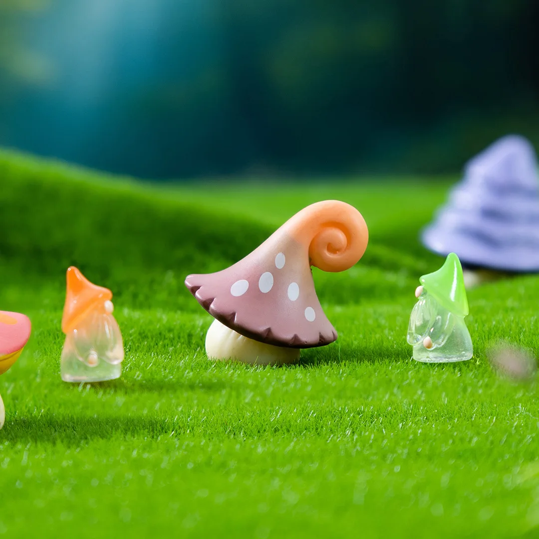 Creative Artificial Mini Forest with Mushrooms DIY Gardening Landscape Decor Small Decorative Ornament for Home Office