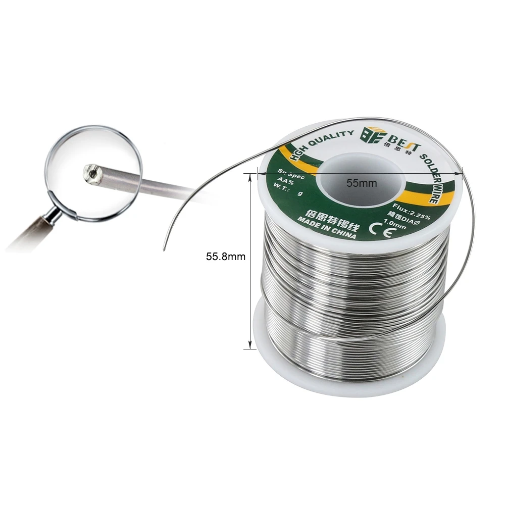 Solder tin wire 500g Sn60/Pb40 rosin core welding soldering wire reel no-clean flux 0.3-1.0mm