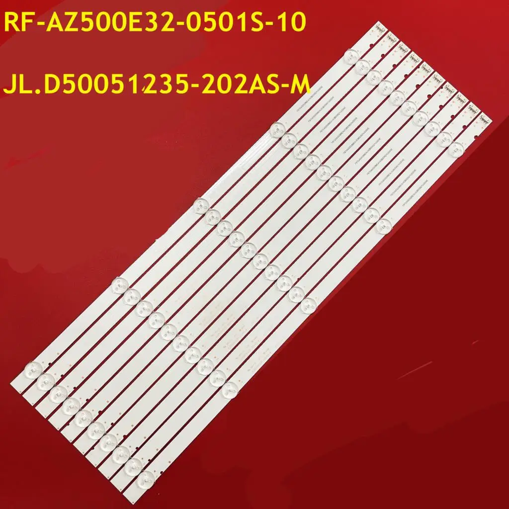 Striscia Led 10 Pezzi Per Rf-Az500E32-0501S-10 Ms-L1898 V2 Jl.D50051235-202As-M 50 M1 50 G2A 50 G3 50 F5 50 S1Yp Sdl500Wy(Qdo-202)