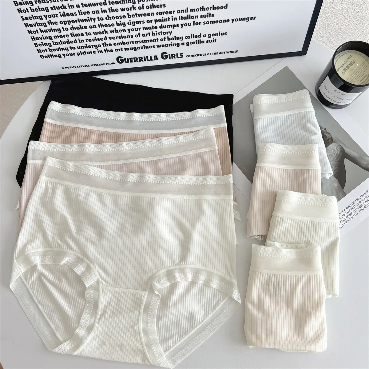 

French romantic soft Modal Panties women briefs female underpants lingerie N8666