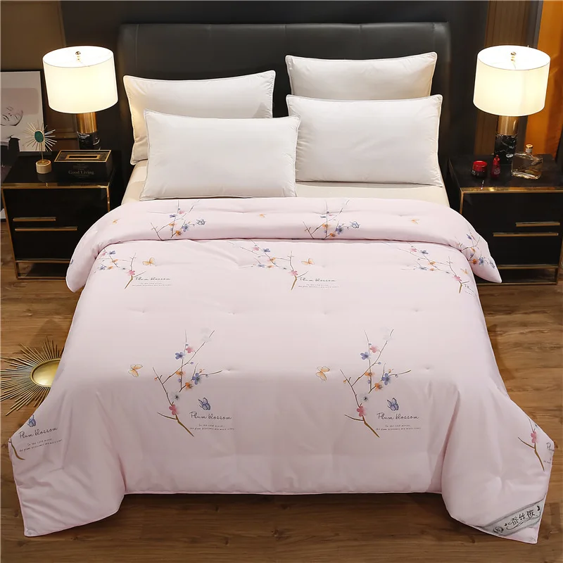 

Formtheo NEW Warm Mulberry Silk Quilt Bedspread Sleeping Comforter King Queen Size Winter Duvets For 1.5M Bed