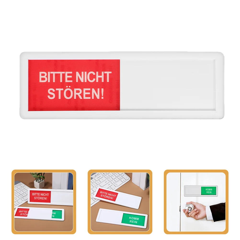 

3 Pcs Privacy Door Number Office Sign Outdoor Signs for Restroom Vacant Signboard The Sliding Acrylic Toilet Staff