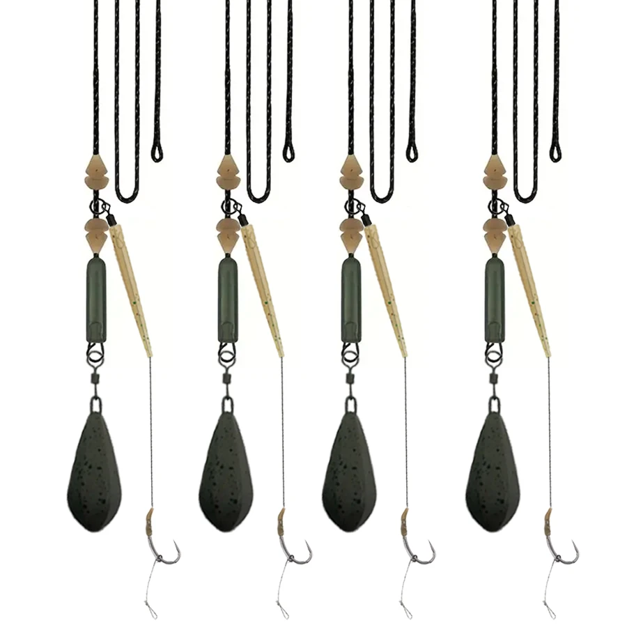 YOTO Bleedraht mit Gegengewichtssatz (71/85/99/113/128G) mit drehbarer Schnellwechsel-Angelausrüstung, ideal zum Karpfenangeln
