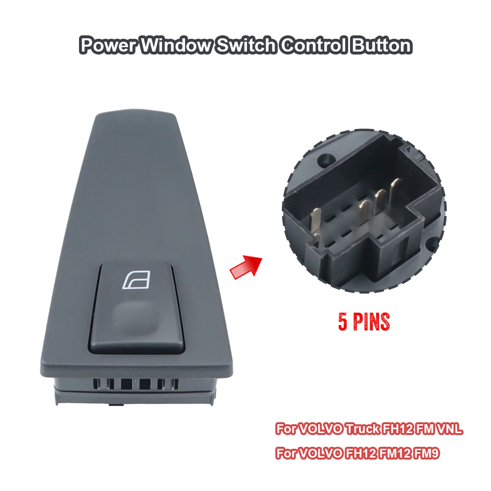 

Master Power Window Switch Control Button For Volvo Truck FH12 FM12 FM VNL 20752919 20568858 20953593 21354613 21277630 21543901