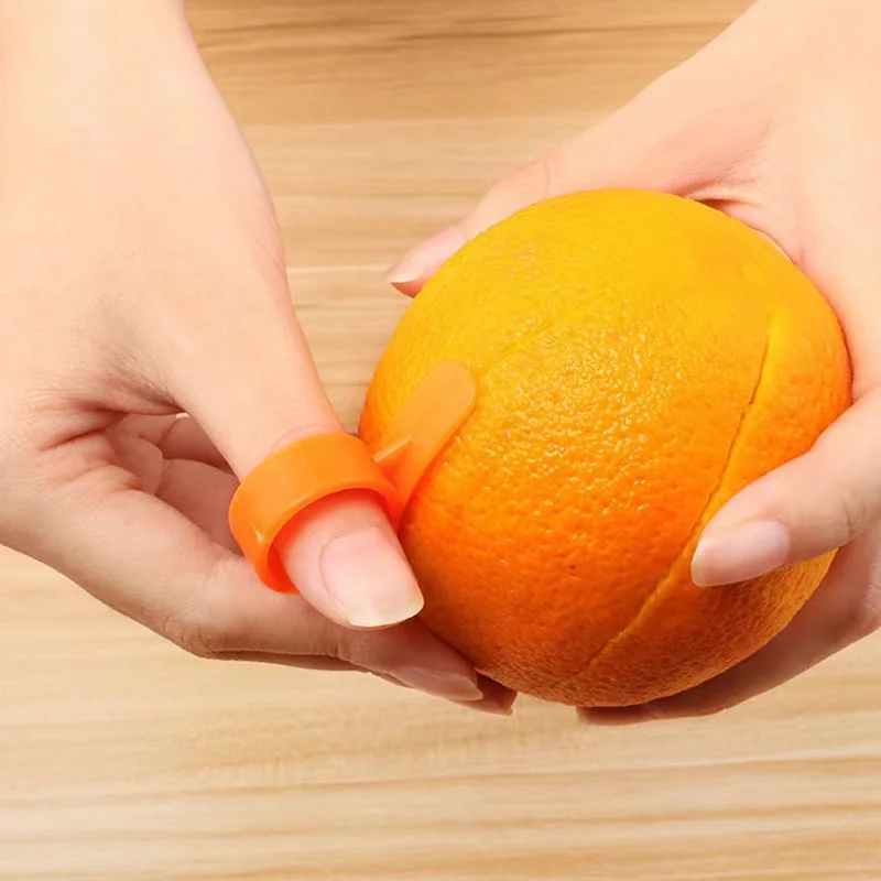 FTLY Acero Inoxidable Fruta Limón Naranja Peeler Pelado Anillo Peeling Naranja Peeler Corte Naranja Pelada Abierto Naranja Gadget de Cocina 