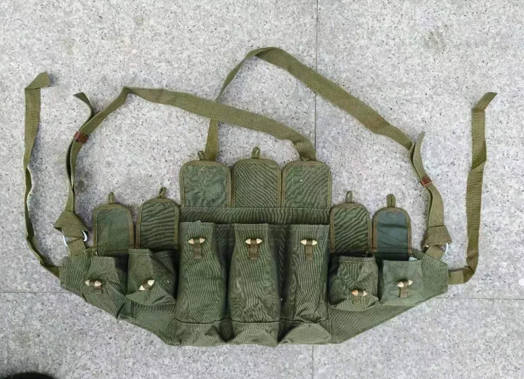 collect Genuine Original Warehouse Surplus collect Vietnam War Chinese Army Type 56AK Chest Rig Ammo Pouch