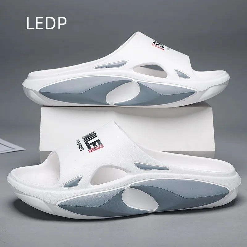 Summer Men's Soft Non-slip Beach Slippers Wear-resistant Trendy Fashion All-match Comfort