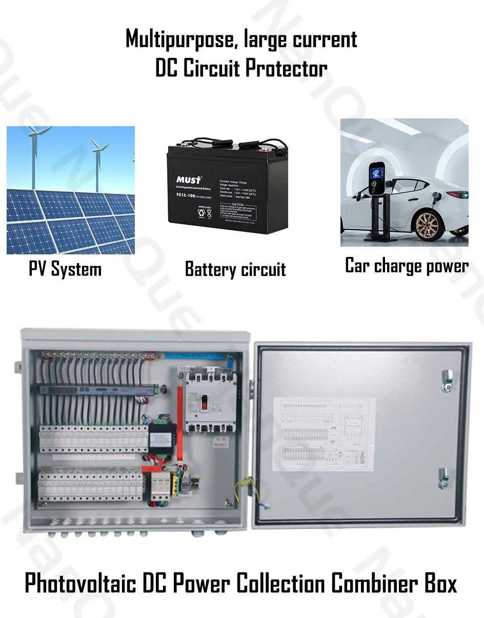 DC 250V/500V/750V/1000V MCCB Leistungsschalter Solart PV System Kurzschlussschutz Batterieschalter 150A 200A 300A 400A – Detail 3